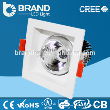 Epistar Bridgelux Chips Meawell Driver Luminaria empotrable de 50W de alta luminosidad COB Downlight, empotrada LED Downlight